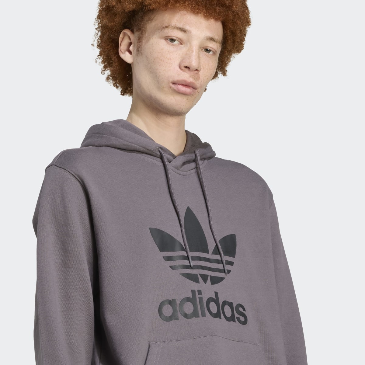 Sweatshirt de Homem Adicolor Classics Trefoil Originals Cinzento-4