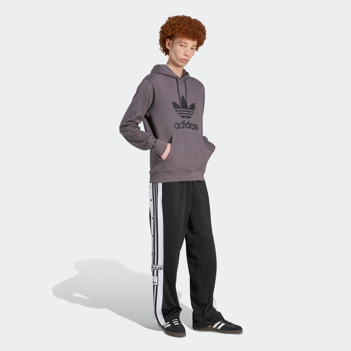 Sweatshirt de Homem Adicolor Classics Trefoil Originals Cinzento-5