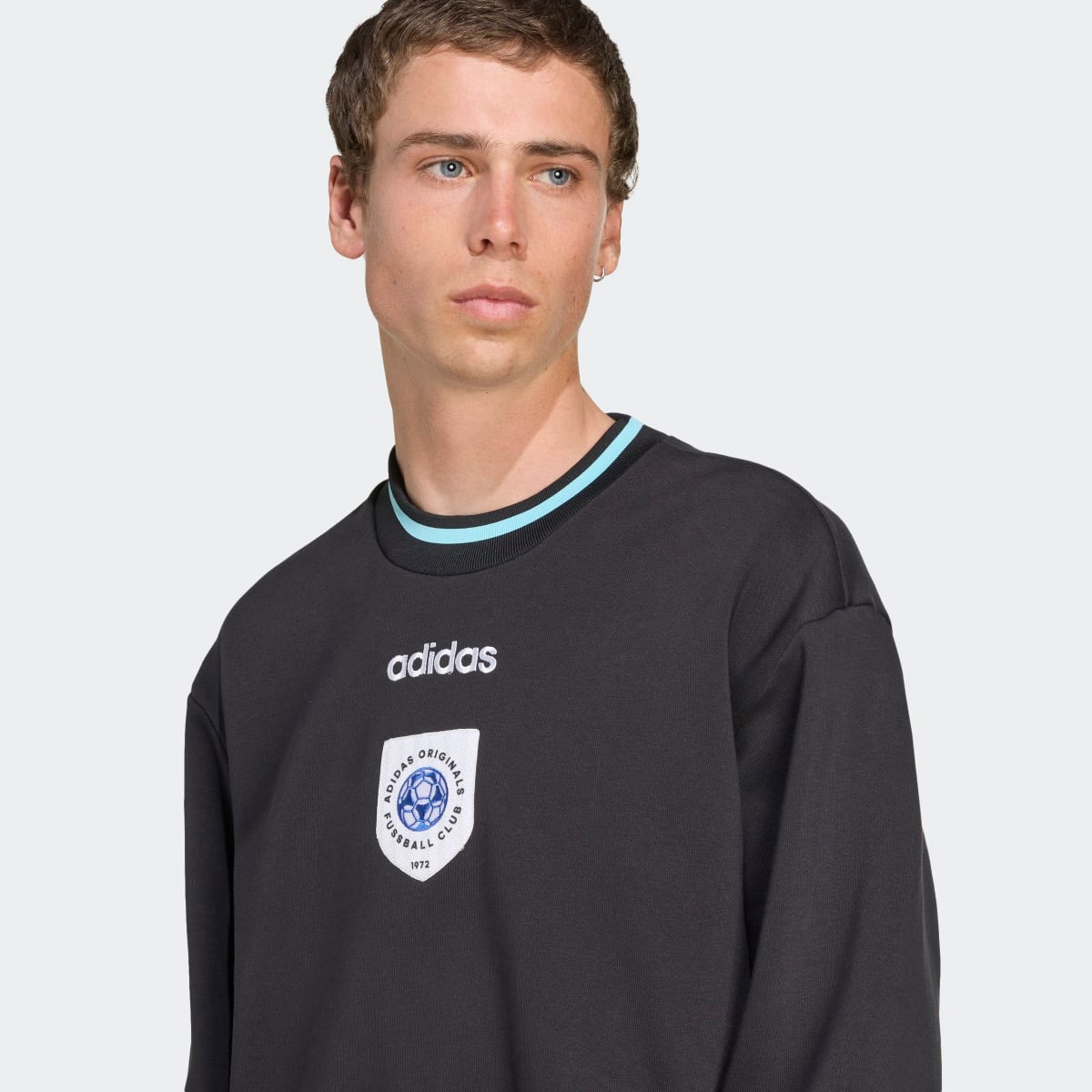 Sweatshirt de Homem Badge Originals Preto-3