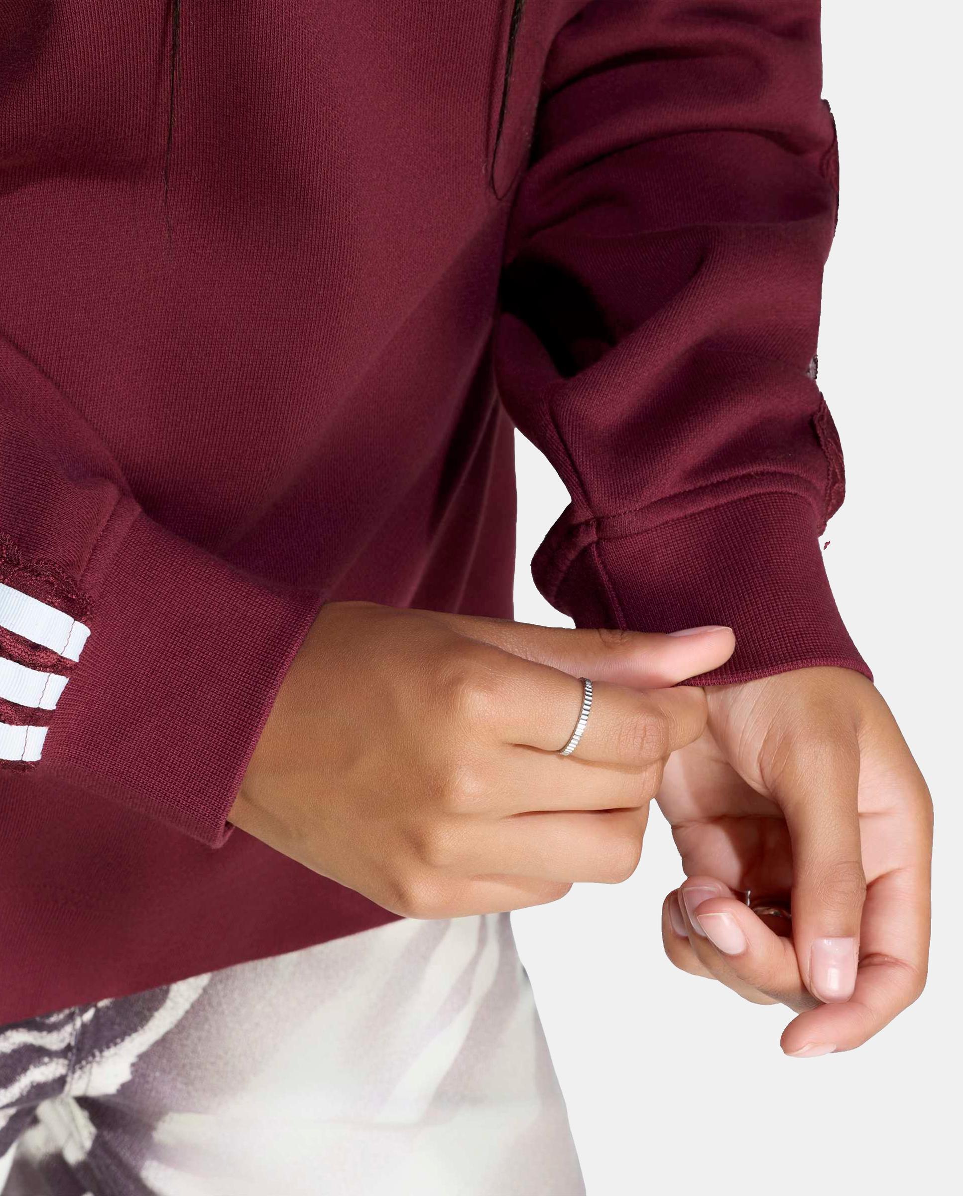Sweatshirt Casual de Mulher Firebird Burgundy-5