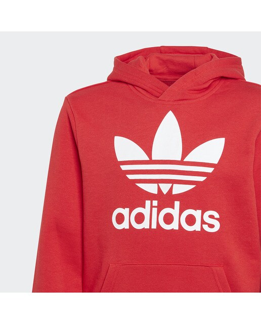 Sweatshirt de criança Trefoil adidas Originals Vermelho-5