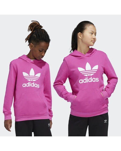 Sweatshirt de criança Trefoil adidas Originals Rosa-1