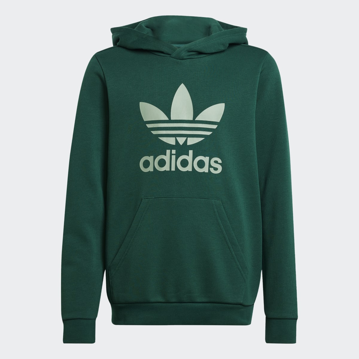 Sweatshirt de Criança com Capuz Trefoil Verde-6