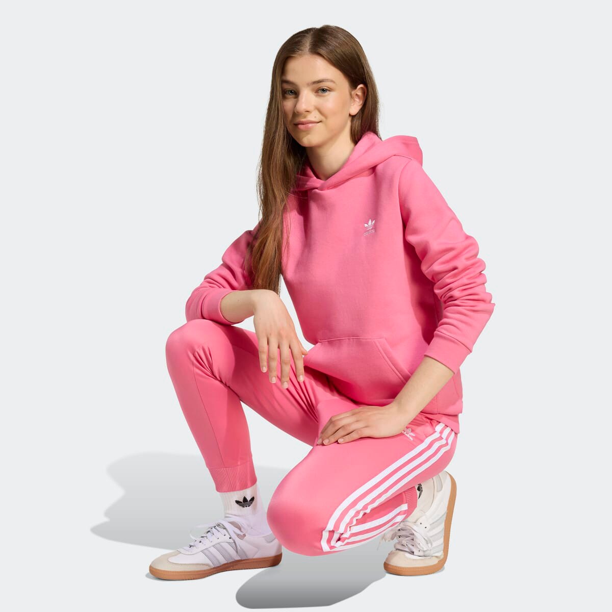 Sweatshirt de criança adidas Originals Rosa-5