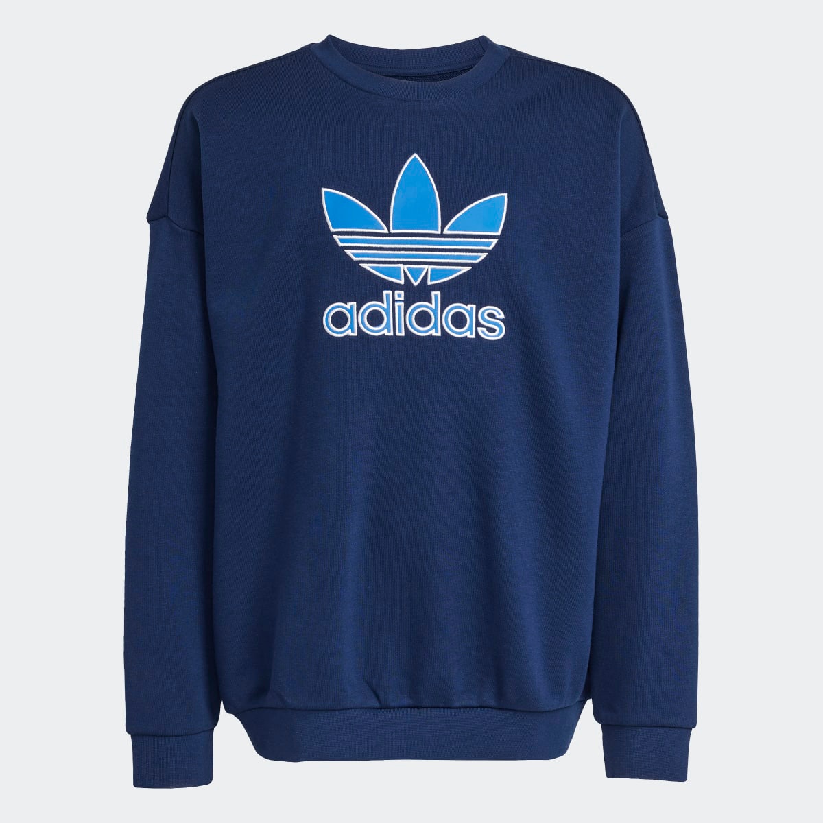 Sweatshirt de criança Trefoil adidas Originals Azul-marinho-8