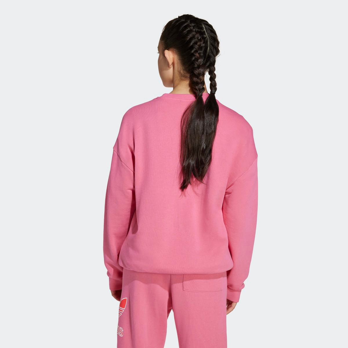 Sweatshirt de criança Trefoil adidas Originals Rosa-6