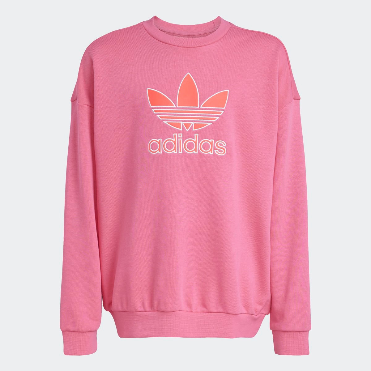 Sweatshirt de criança Trefoil adidas Originals Rosa-8