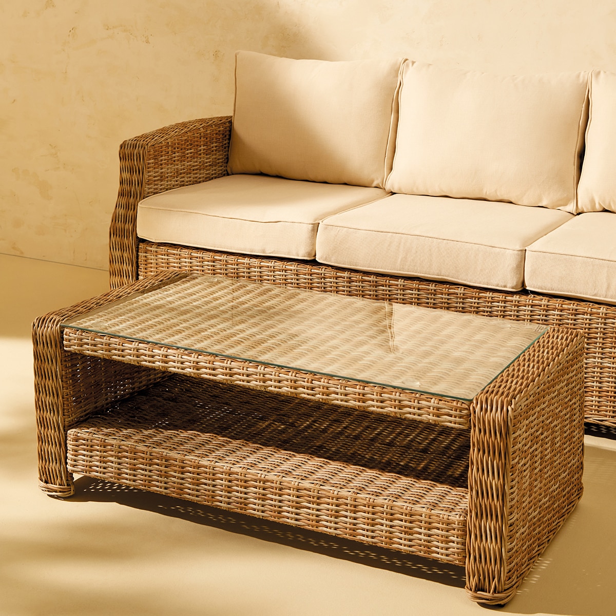 Imagem 0 de Mesa de centro de jardim com prateleira Le Mans