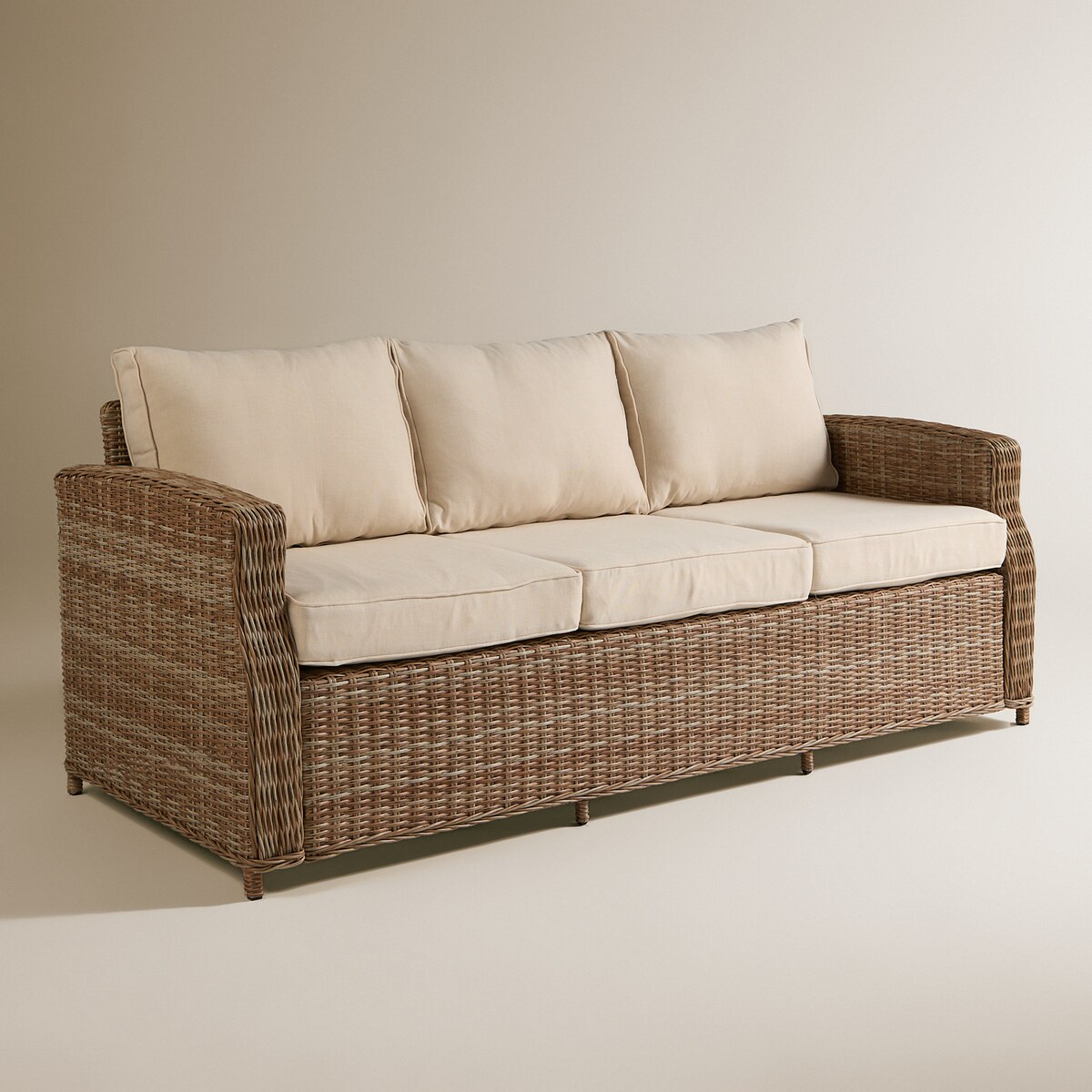 Sofá de jardim de 3 lugares Le Mans El Corte Inglés Natural-3