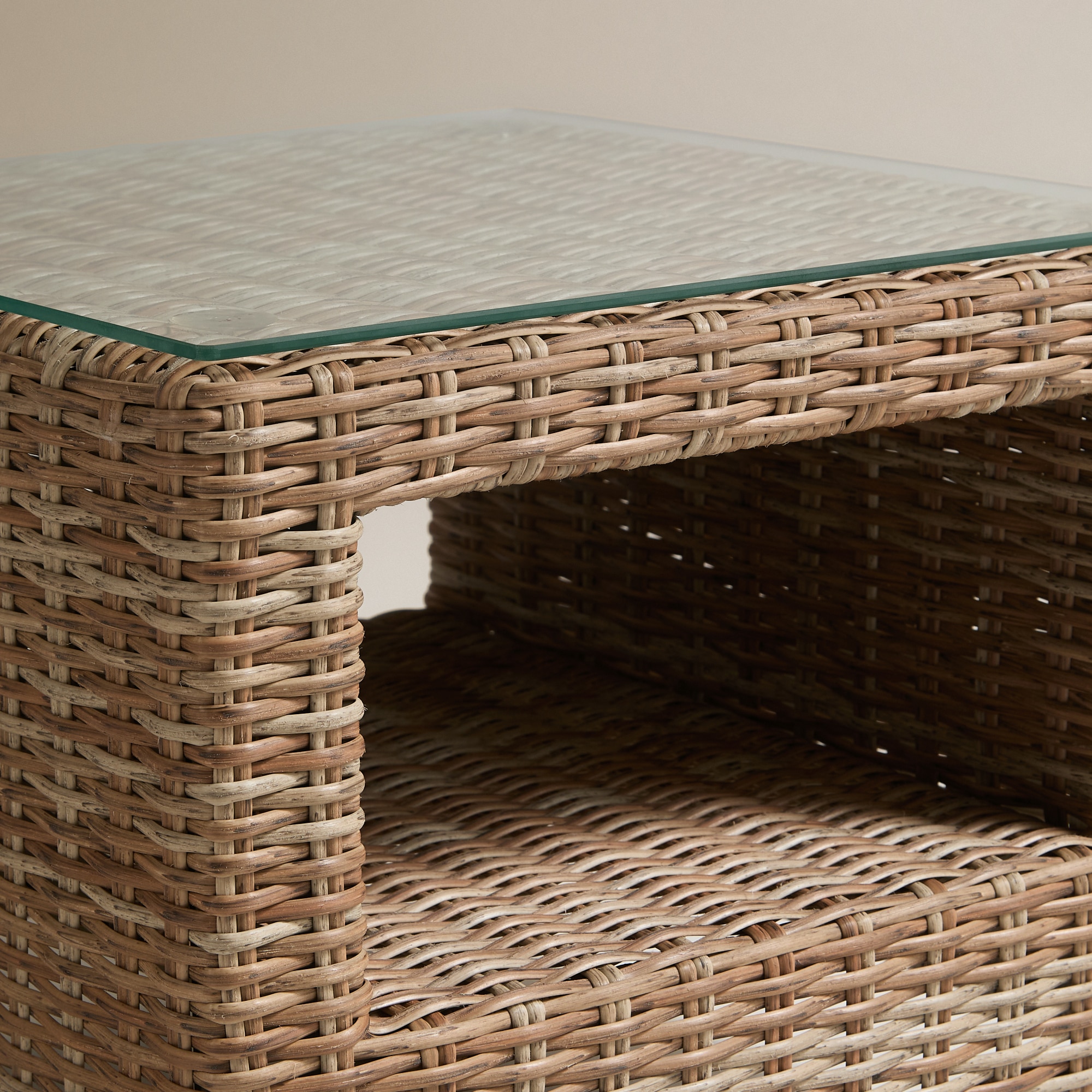 Mesa auxiliar de jardim Le Mans El Corte Inglés Champanhe-5