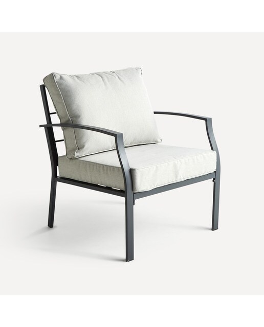 Conjunto de jardín Sicilia Basics El Corte Inglés Antracita / Gris-7