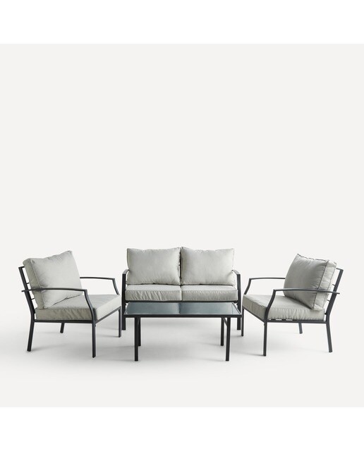 Conjunto de jardín Sicilia Basics El Corte Inglés Antracita / Gris-17