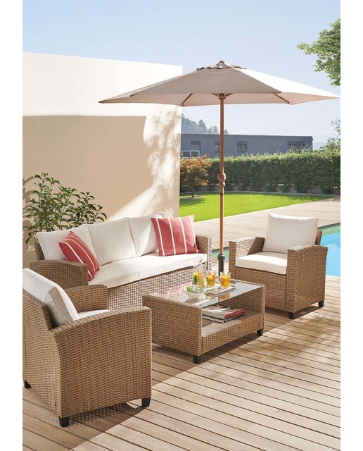 Conjunto de jardín Estambul Basics El Corte Inglés Natural-2