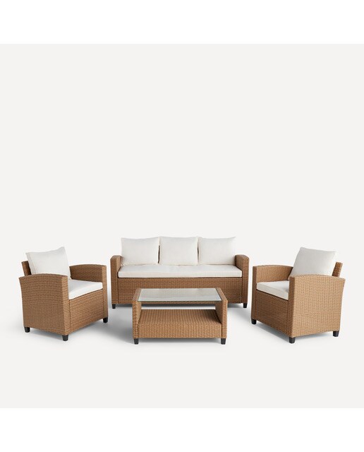 Conjunto de jardín Estambul Basics El Corte Inglés Natural-3