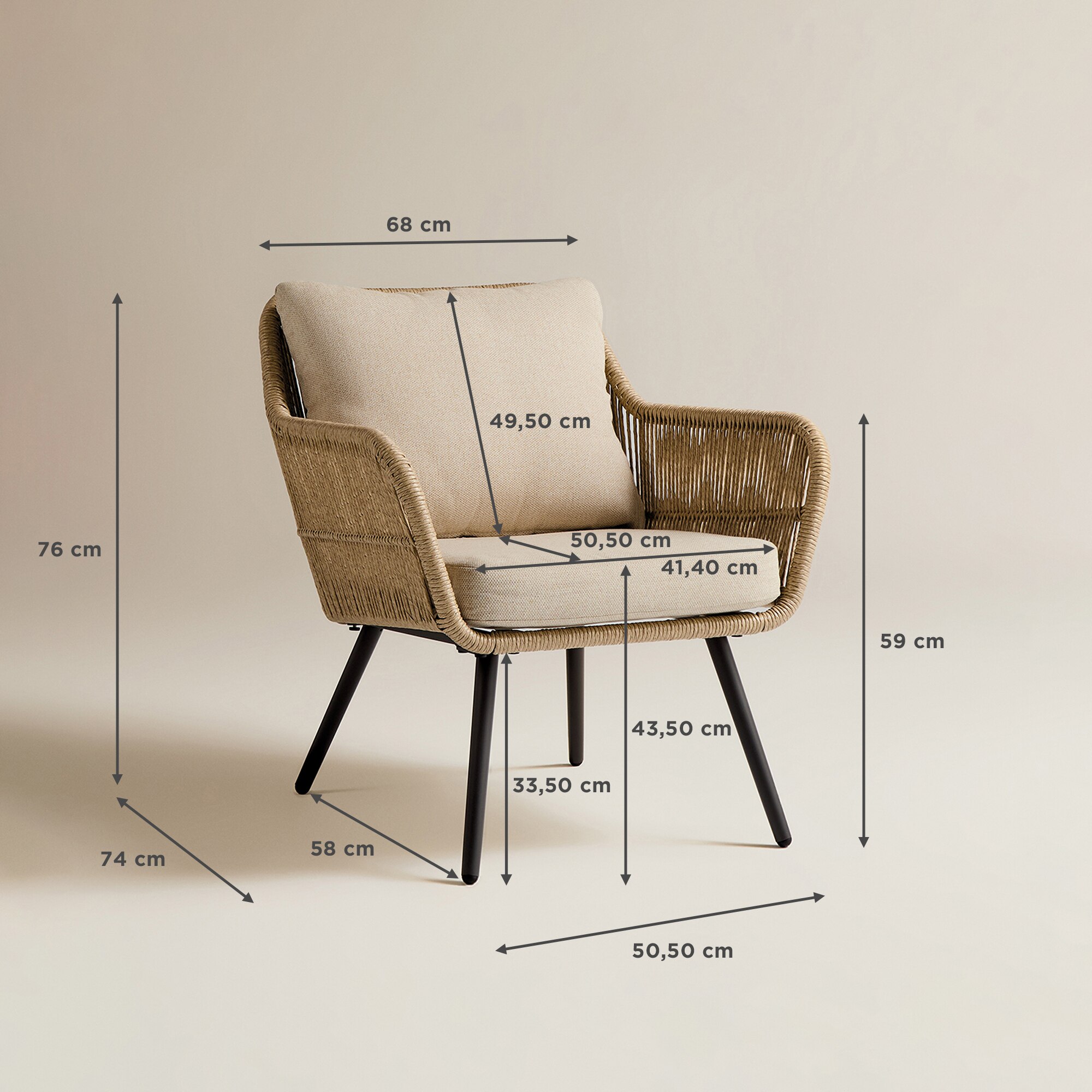 Conjunto de Jardim Tenerife Natural-21