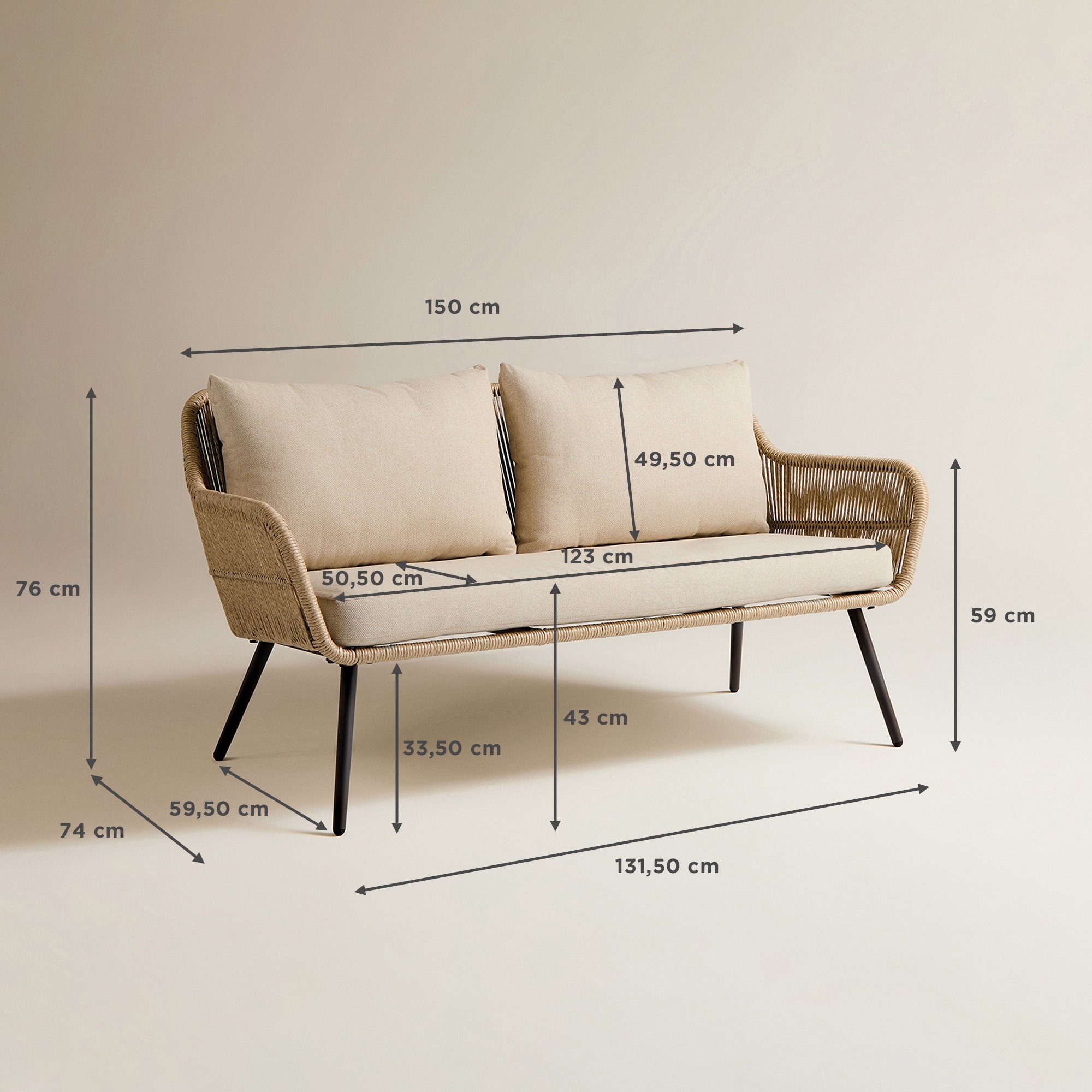 Conjunto de Jardim Tenerife Natural-22