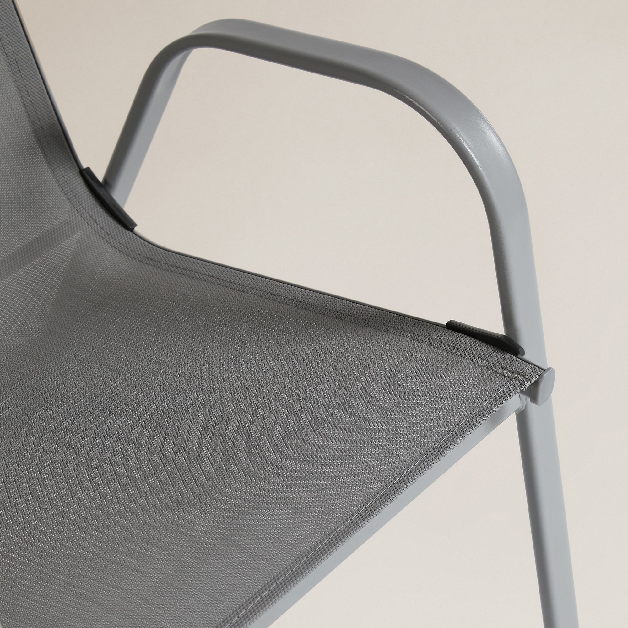 Conjunto de comedor de jardín Algarve Basics El Corte Inglés Gris claro-16