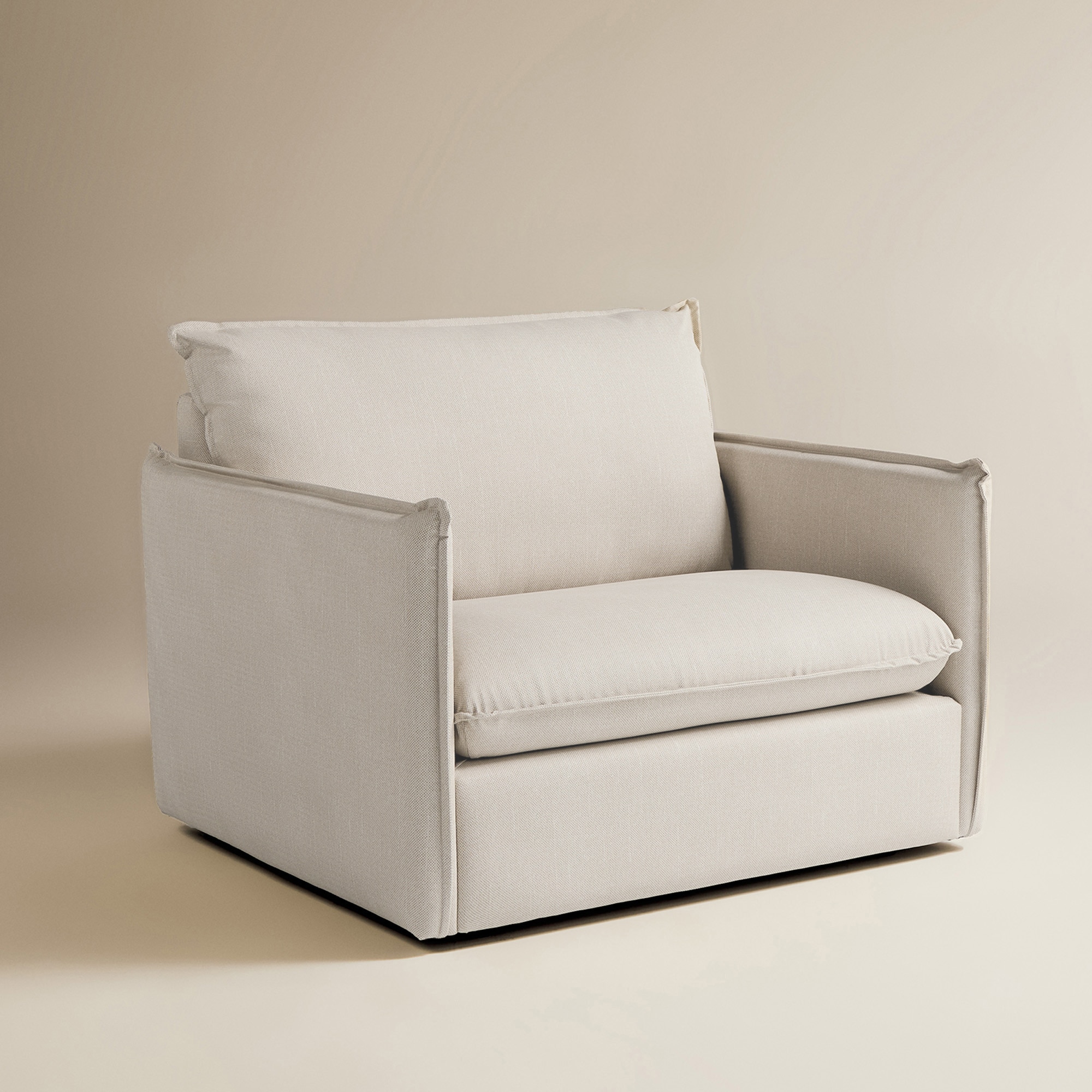 Sillón de jardín con tejido impermeable Oasis - Crema 107 cm Crema-1