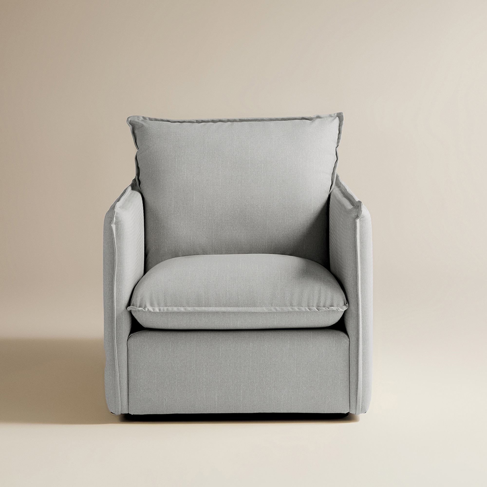 Sillón de jardín con tejido impermeable Oasis - Gris 78 cm Gris-2