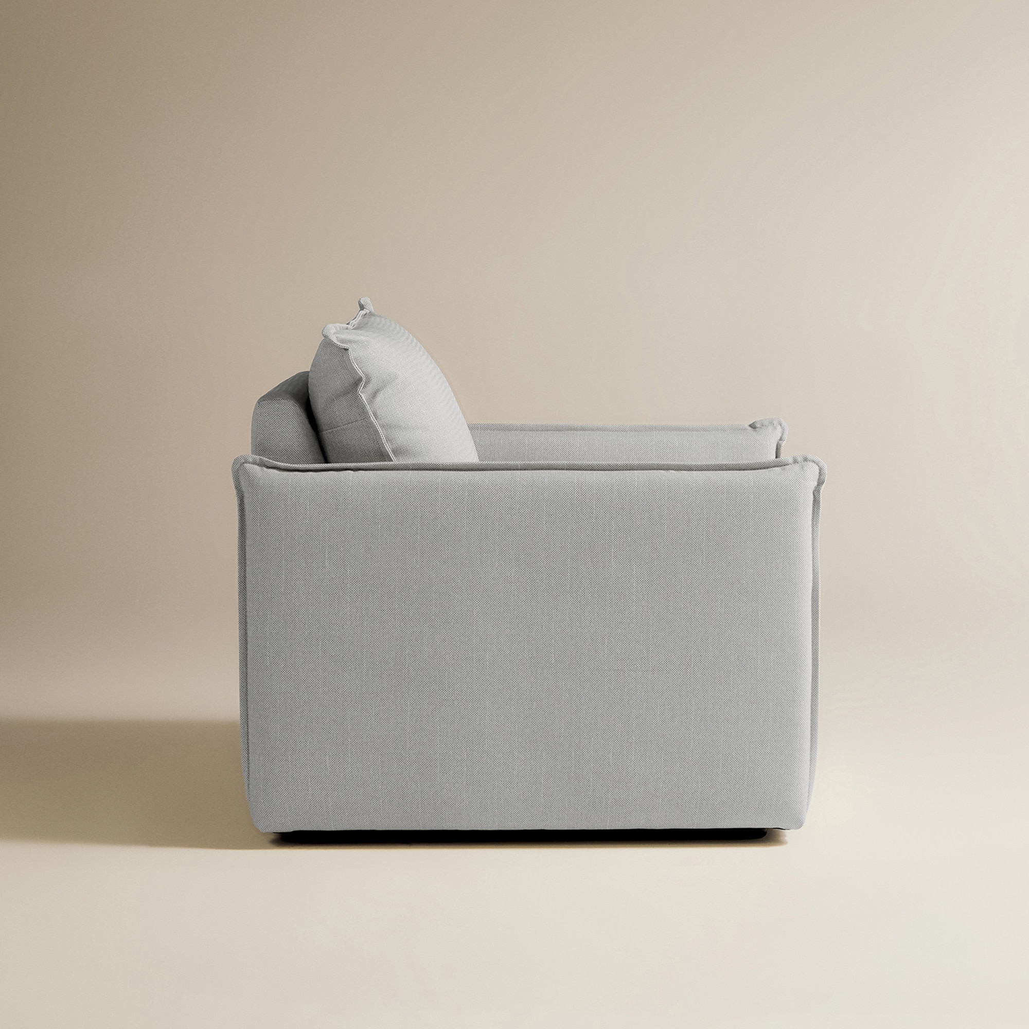 Sillón de jardín con tejido impermeable Oasis - Gris 78 cm Gris-3