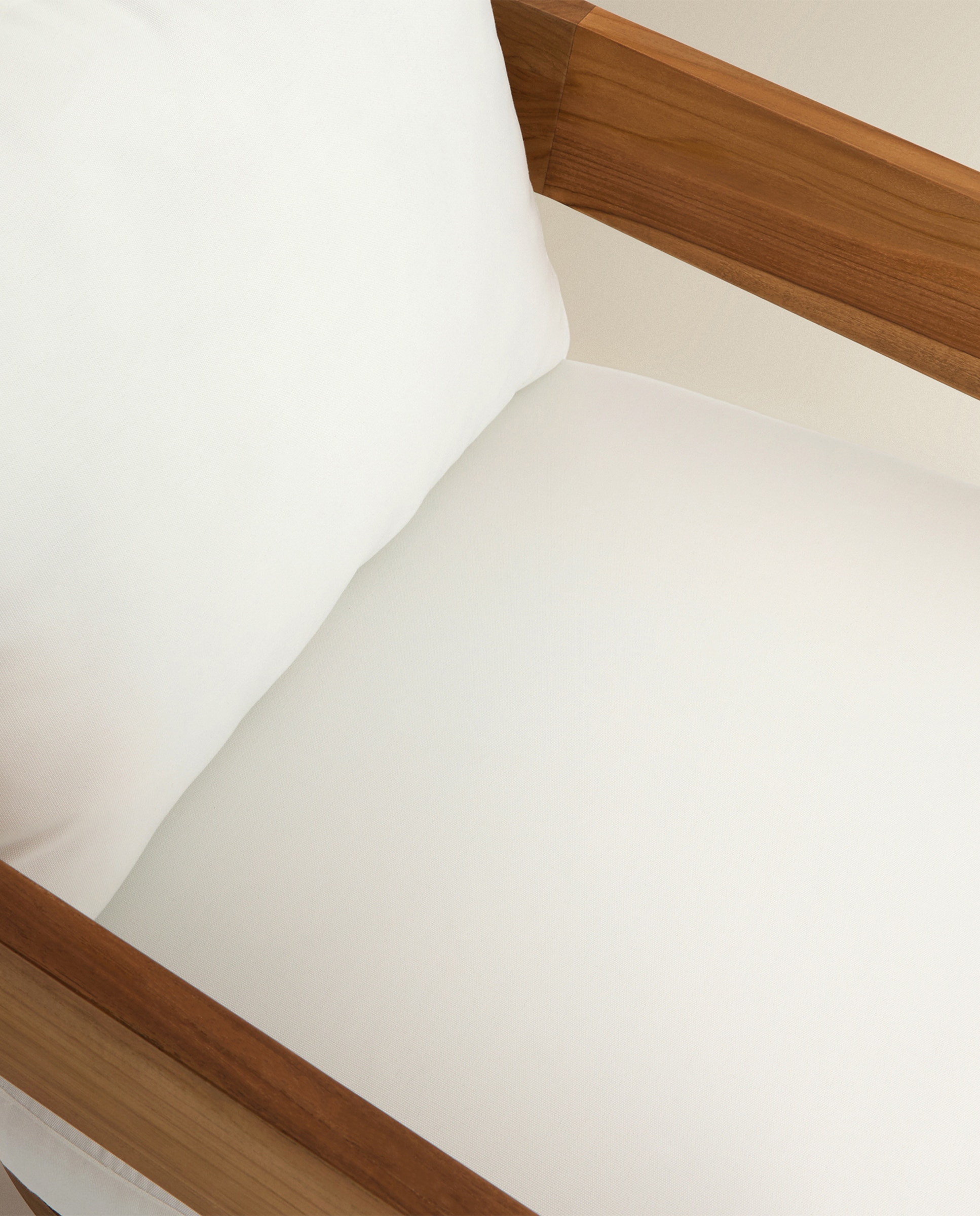 Cadeira de Jardim de Madeira de Teca Comporta Branco-6