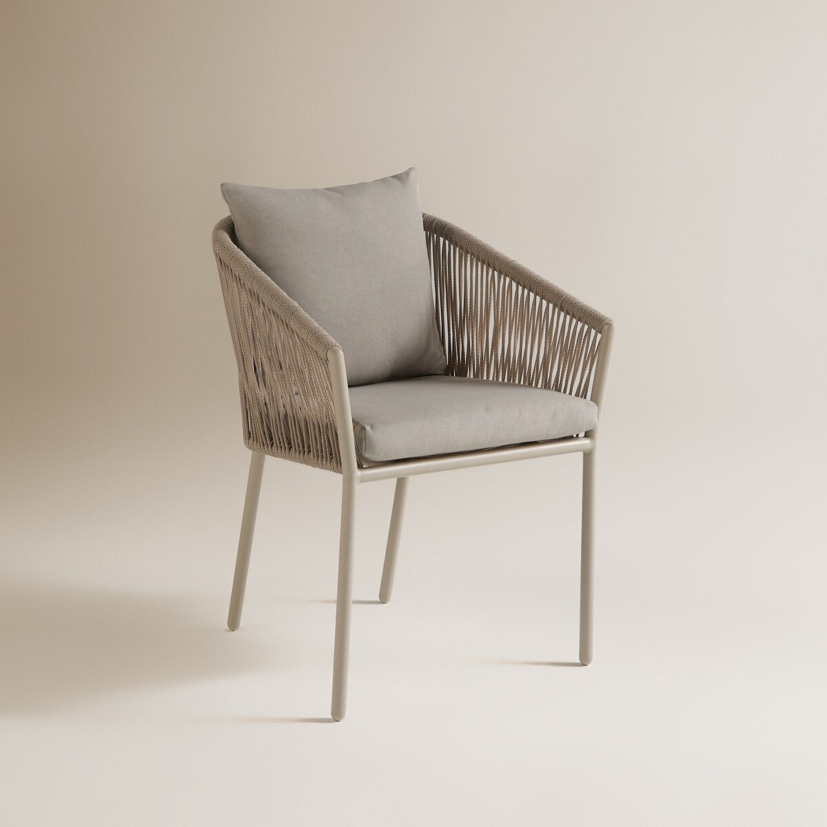 Poltrona de jardim empilhável Sonora El Corte Inglés Creme-2