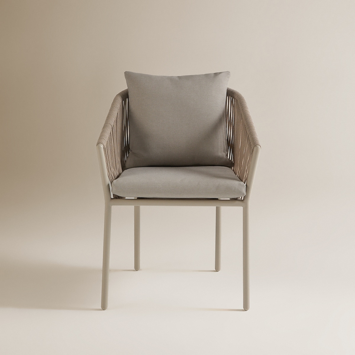 Poltrona de jardim empilhável Sonora El Corte Inglés Creme-3