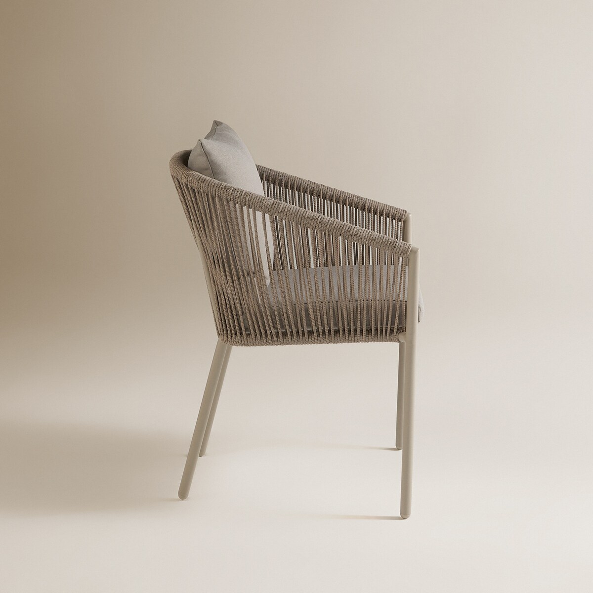 Poltrona de jardim empilhável Sonora El Corte Inglés Creme-4