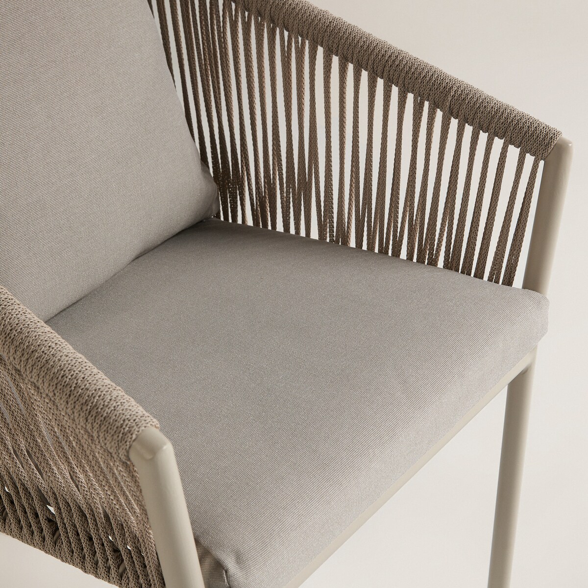 Poltrona de jardim empilhável Sonora El Corte Inglés Creme-6