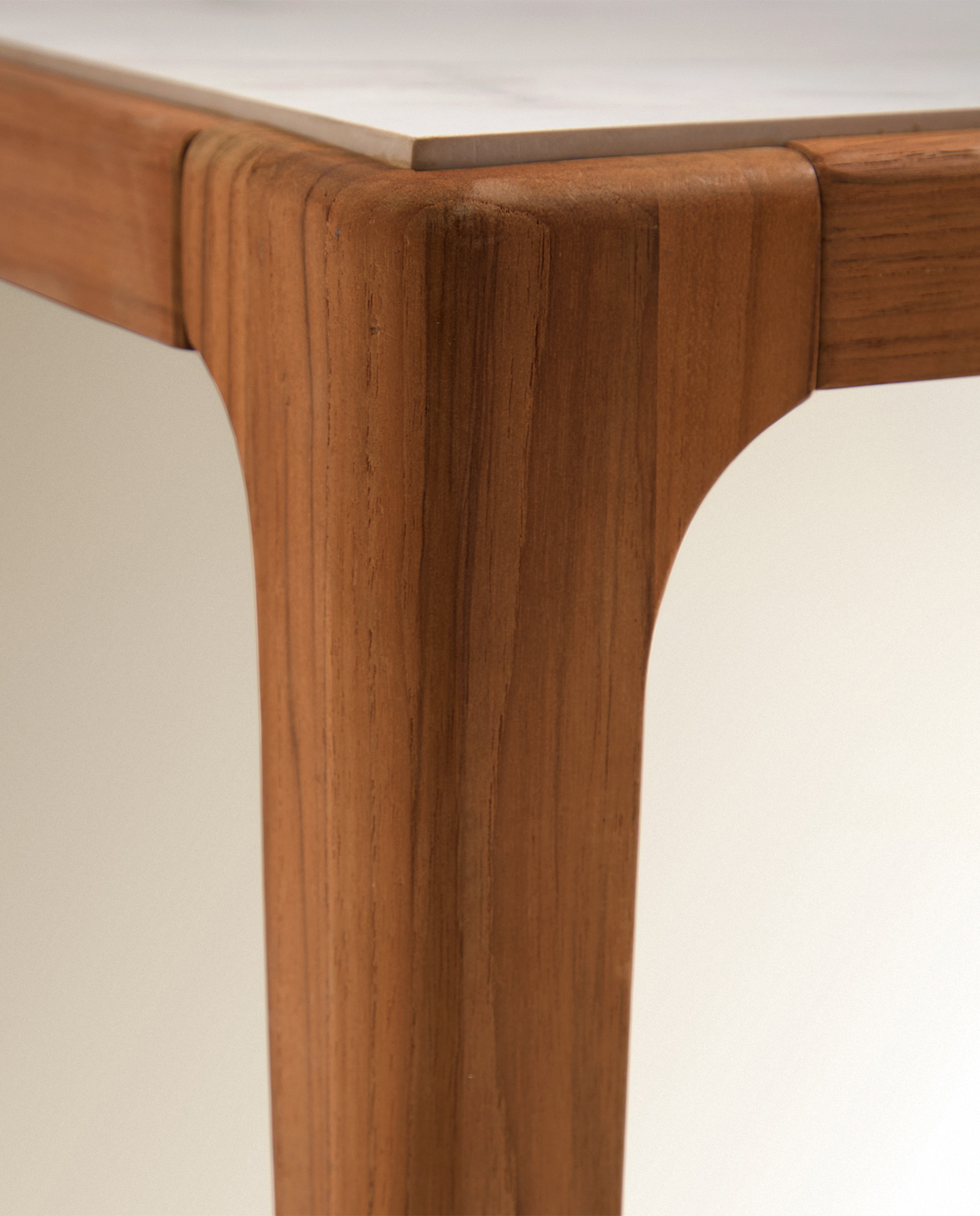 Mesa Auxiliar de Jardim de Teca Comporta Natural / Cinzento-6
