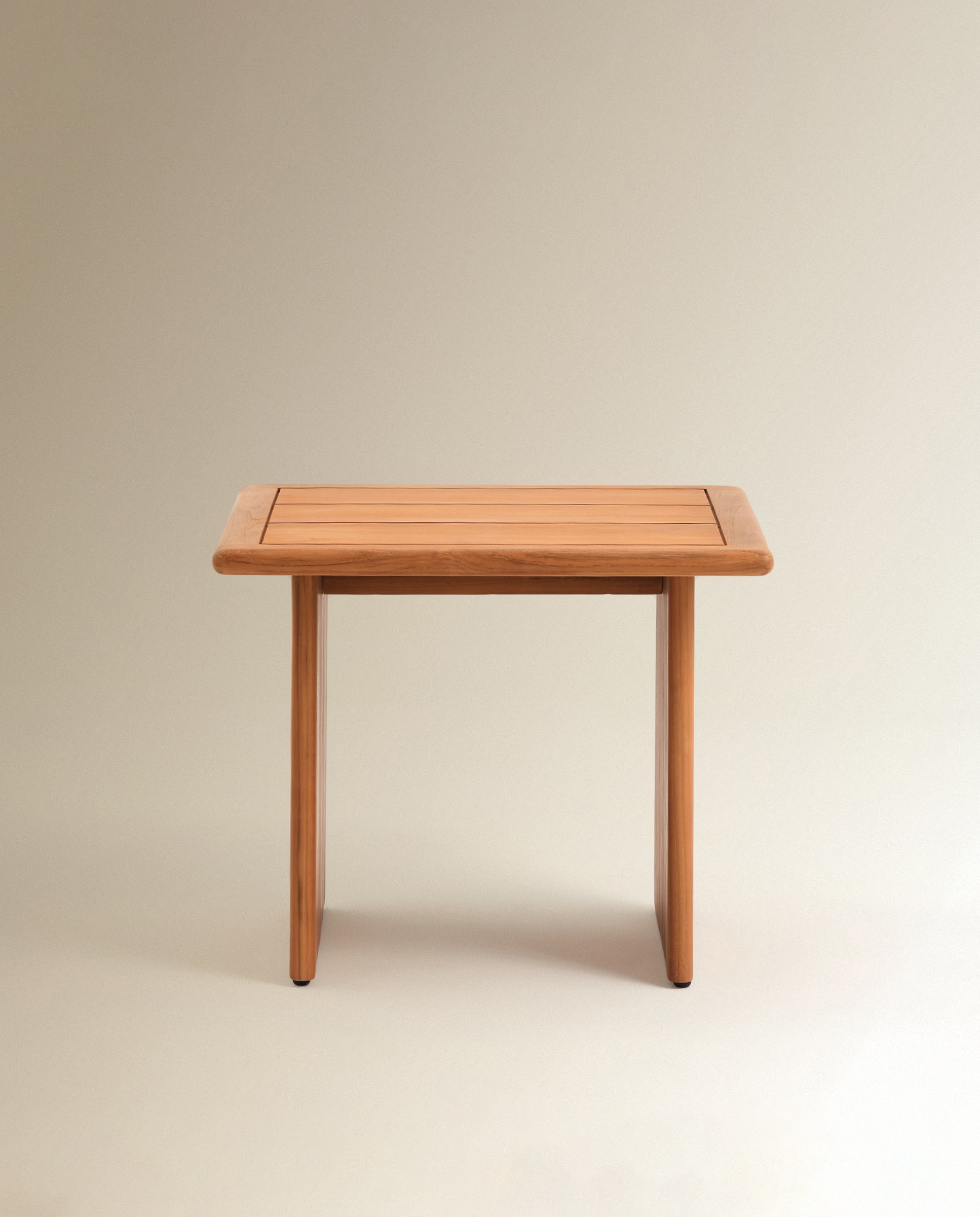 Mesa Auxiliar de Jardim de Madeira de Teca Málaga Natural-3