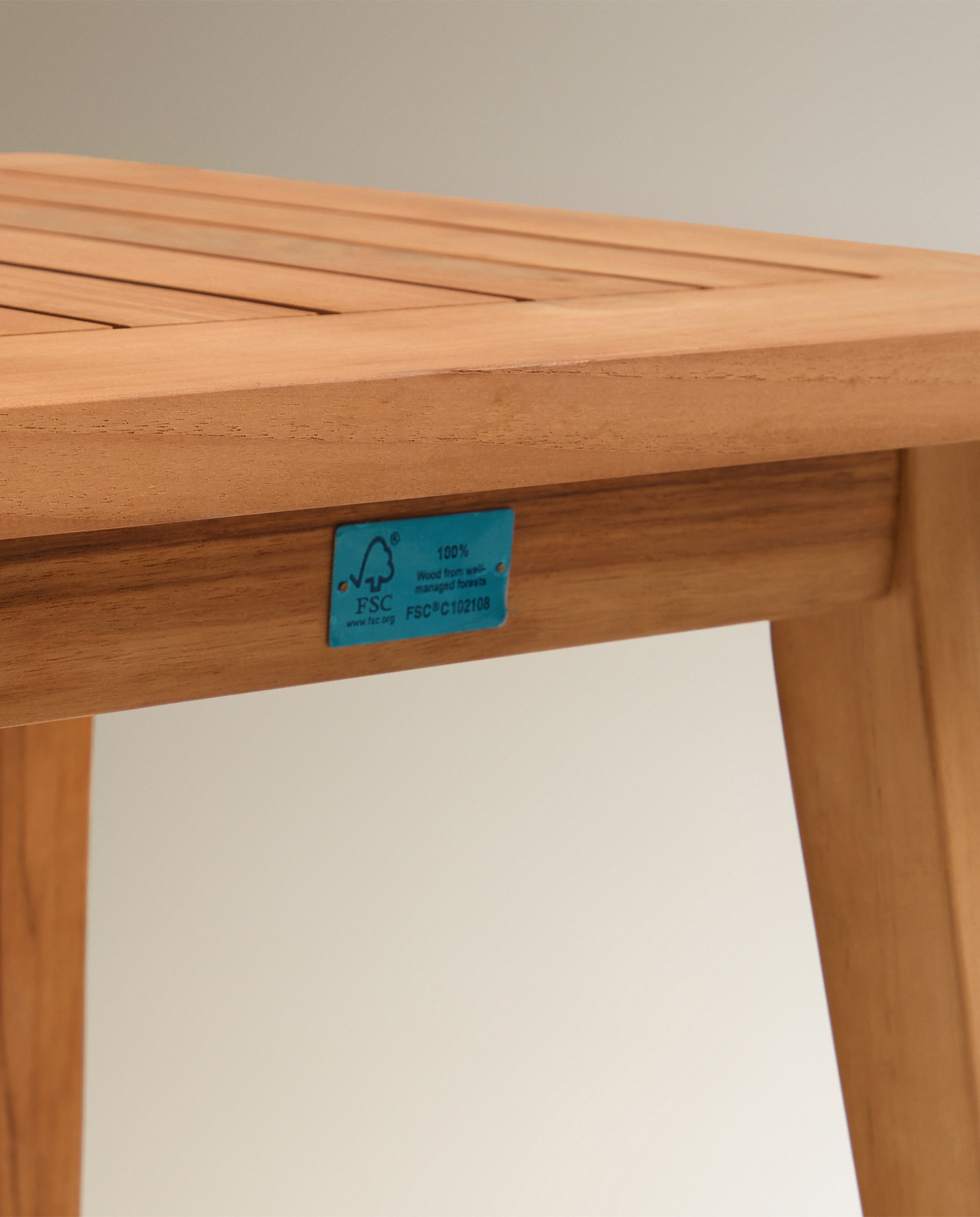 Mesa Auxiliar de Jardim de Teca Kansas Natural-5