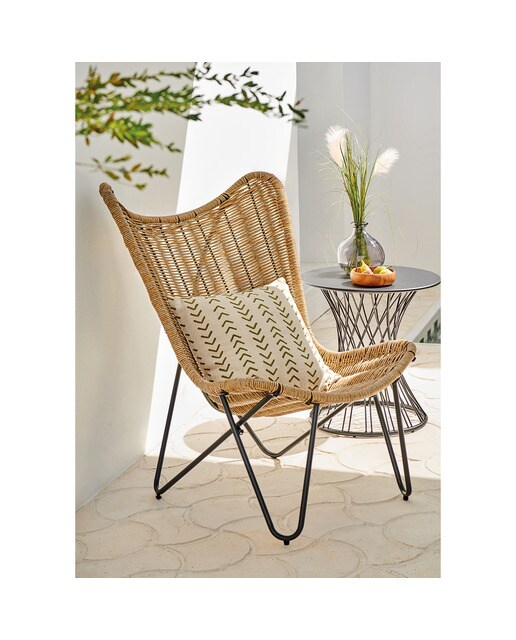 Mesa Auxiliar de Jardim Esmaltada Troia Antracite-3