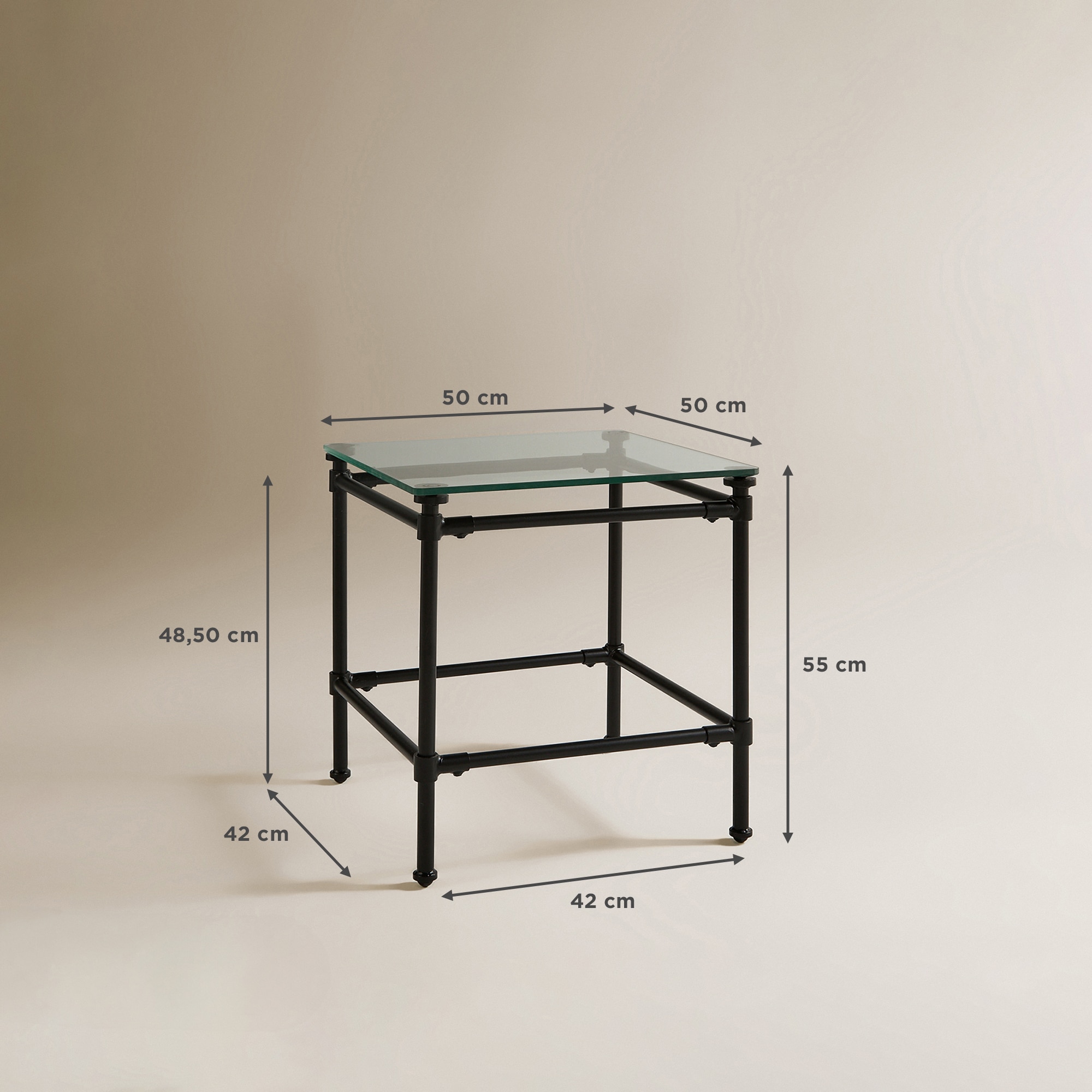 Mesa Auxiliar de Jardim Veracruz Preto-7