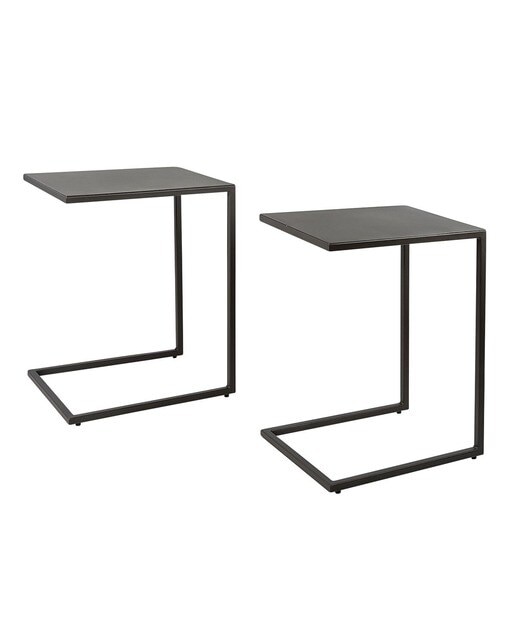 Mesa Auxiliar de Encaixe de Jardim Twin Antracite-4