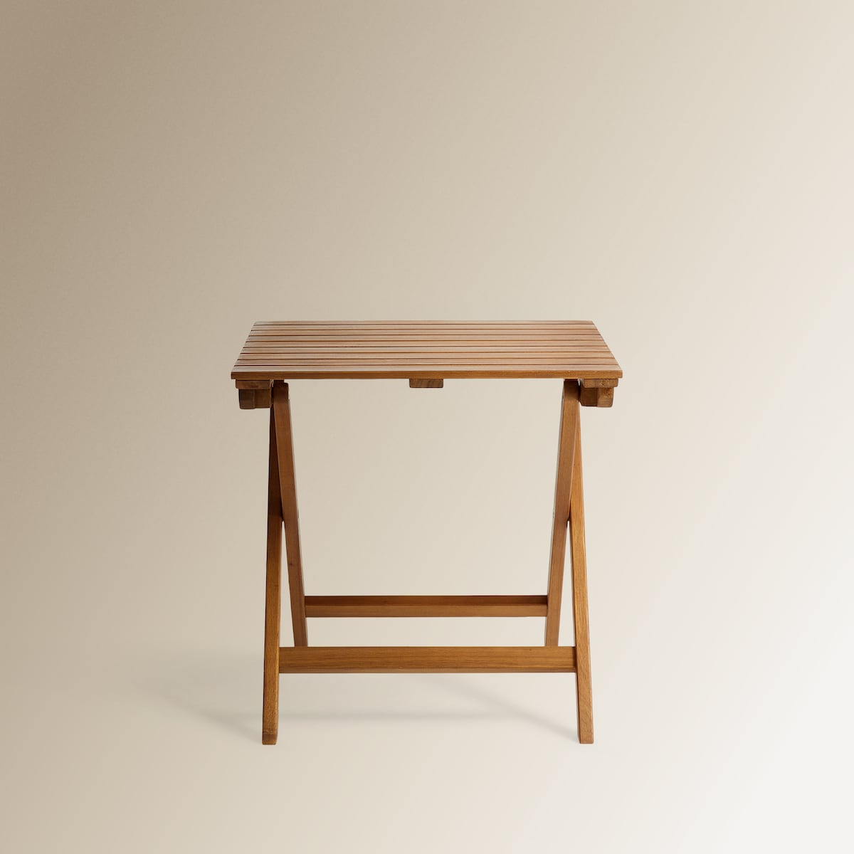 Mesa Auxiliar Dobrável de Jardim de Acácia Baiona Natural-3