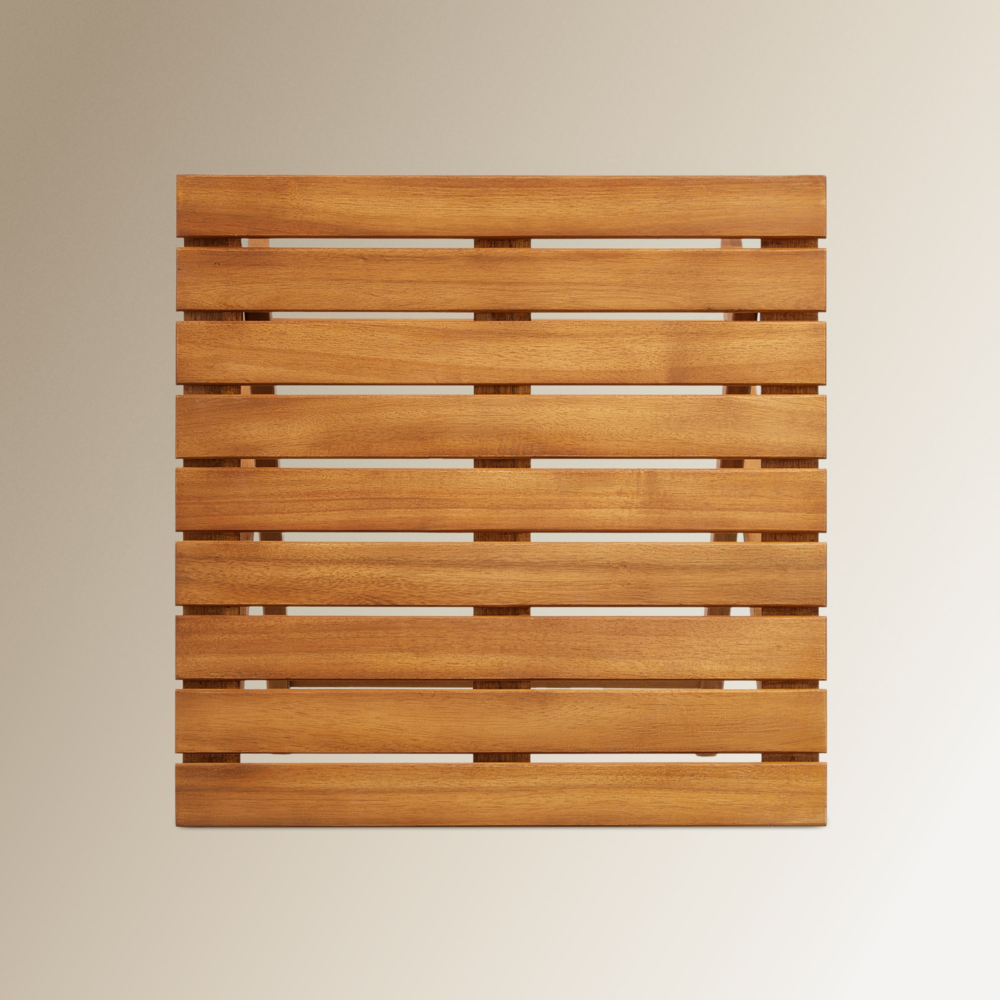 Mesa Auxiliar Dobrável de Jardim de Acácia Baiona Natural-4