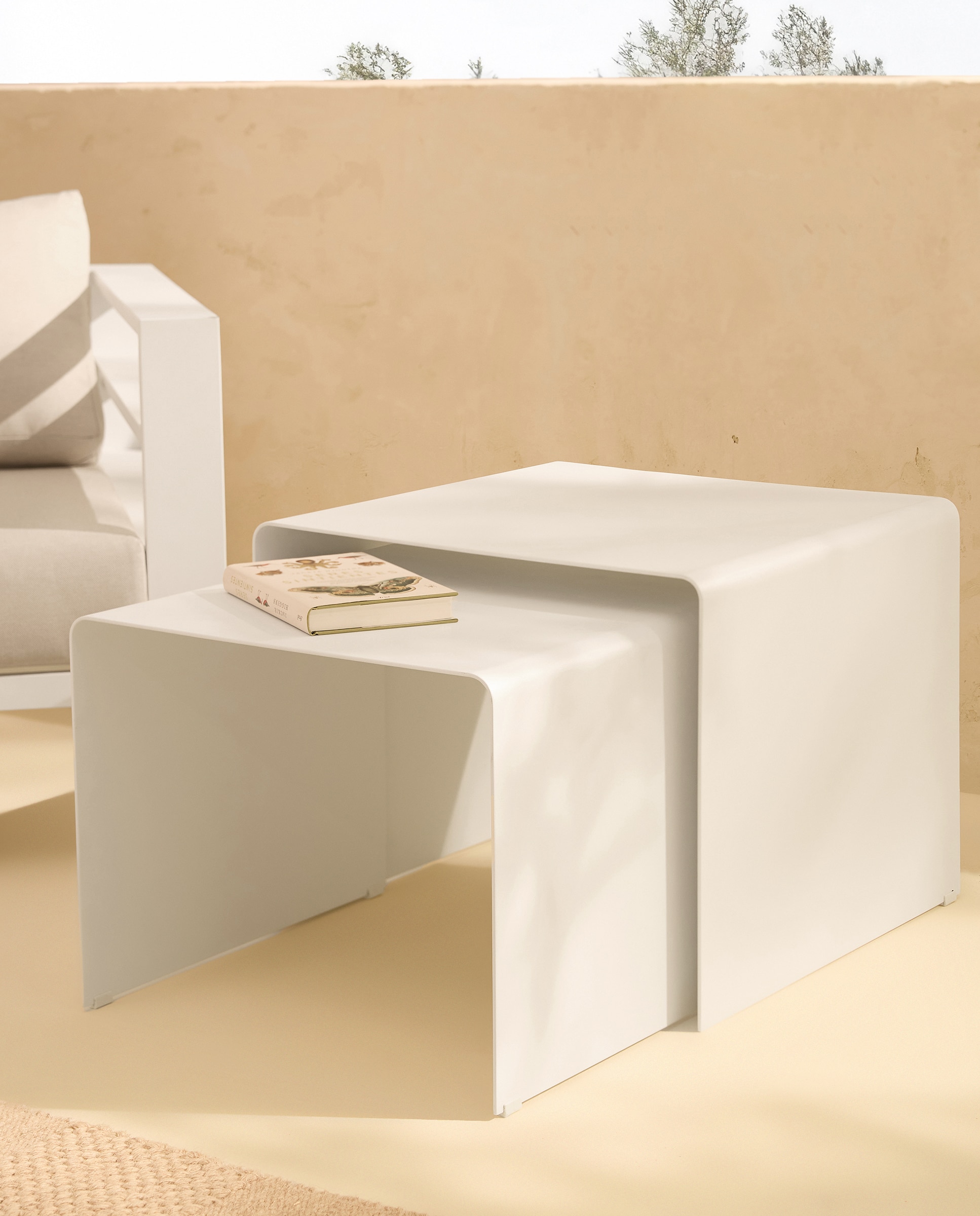 Imagem 0 de Conjunto de 2 Mesas Auxiliares de Jardim Chicago