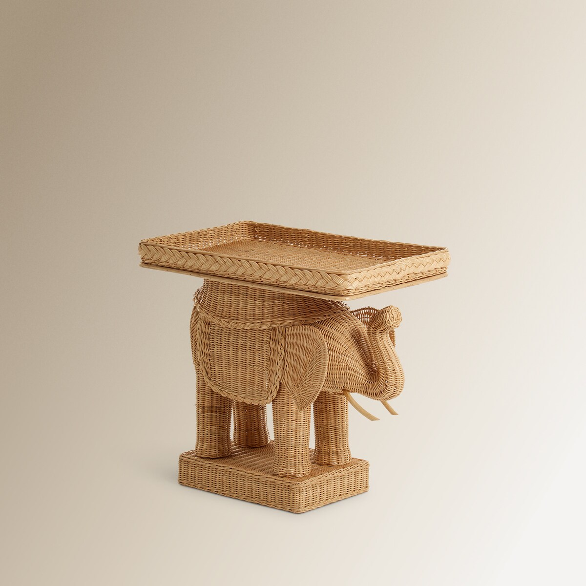 Mesa Auxiliar de Jardim de Fibra Natural Kampala Natural-2