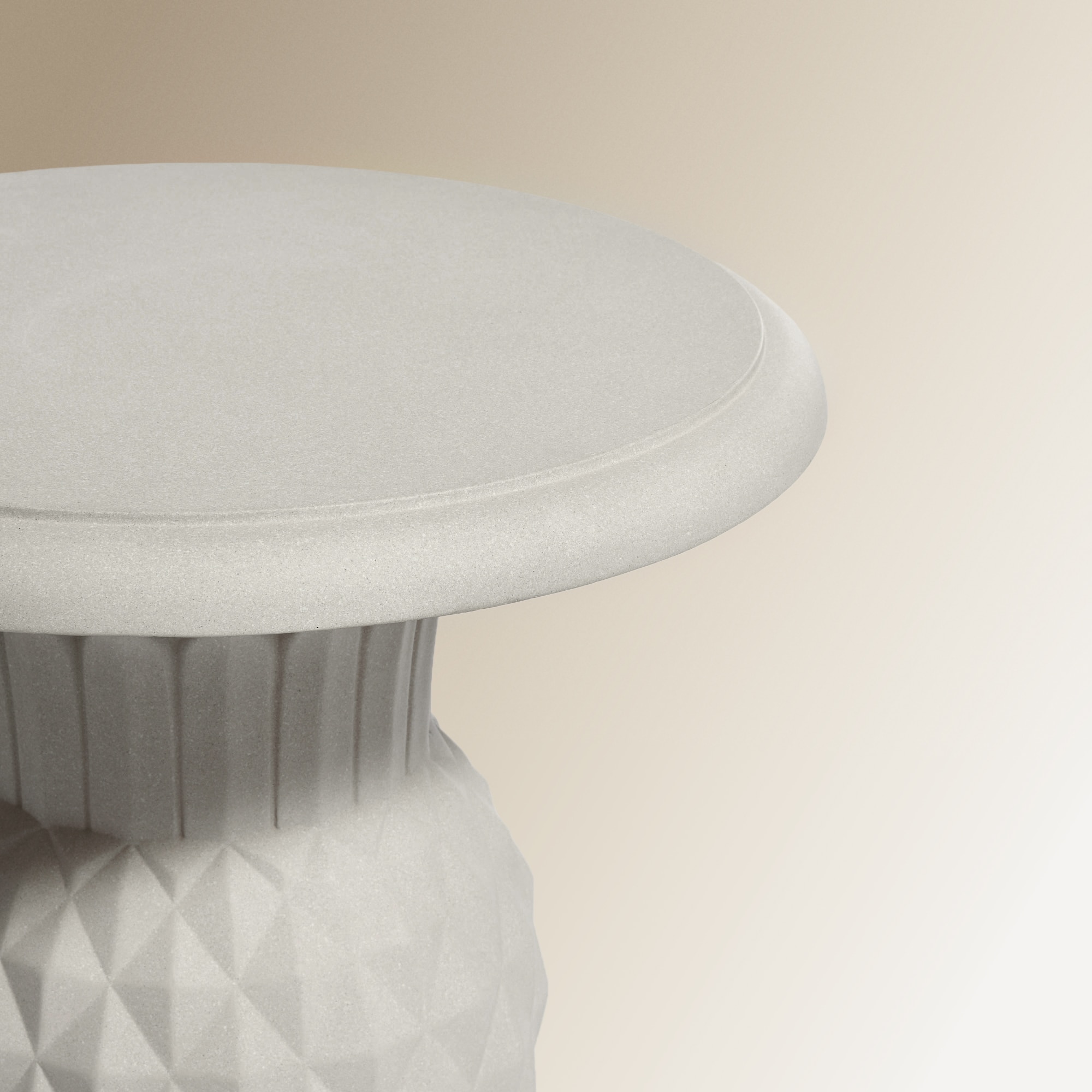 Mesa Auxiliar de Jardim Brasil Creme-2