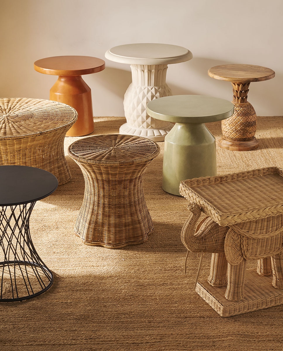 Mesa Auxiliar de Jardim Brasil Creme-5