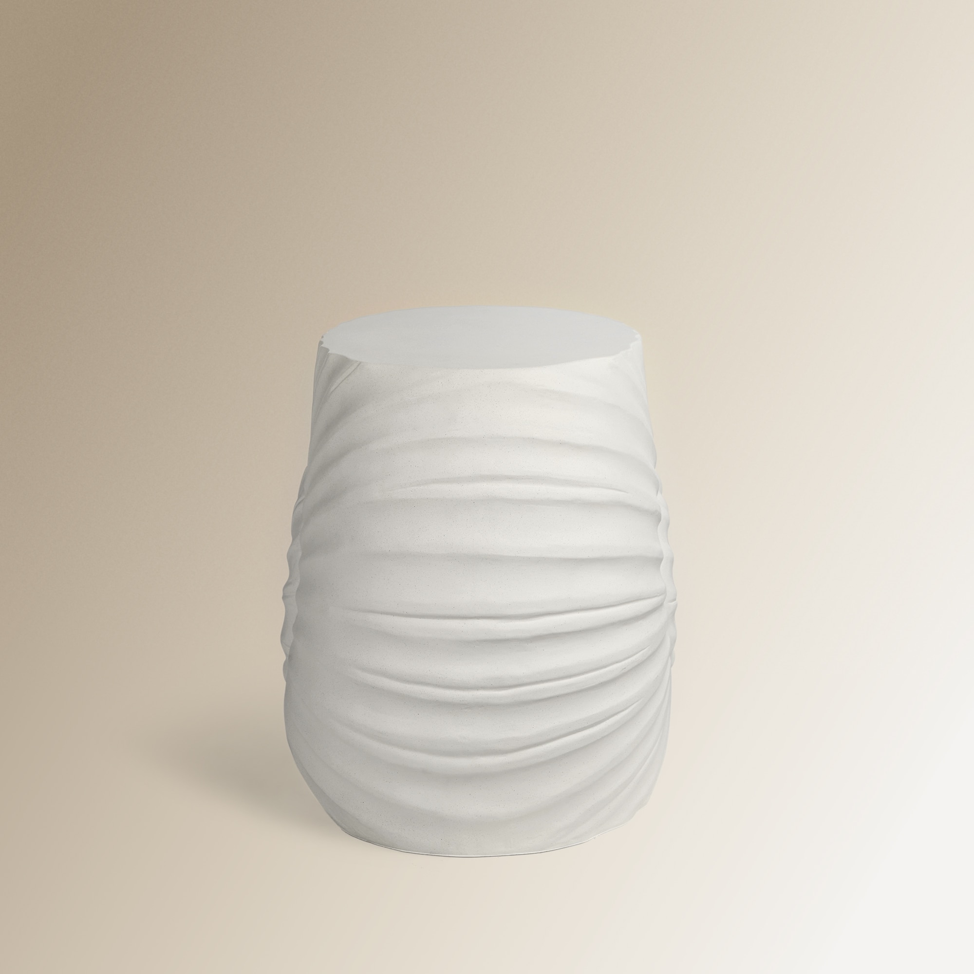 Mesa Auxiliar de Jardim Concha Branco-2