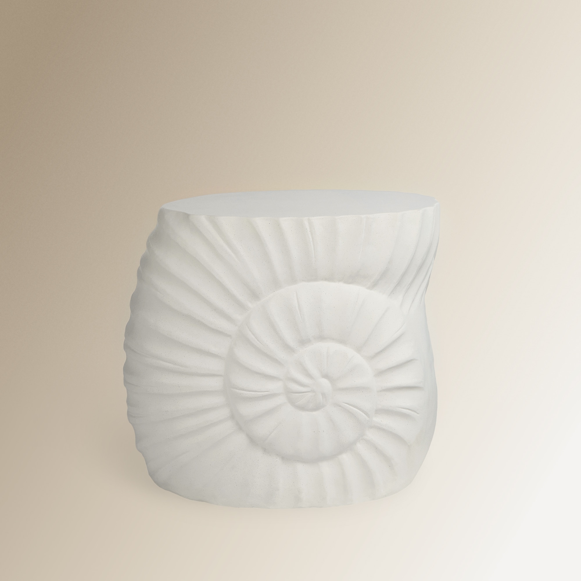 Mesa Auxiliar de Jardim Concha Branco-3