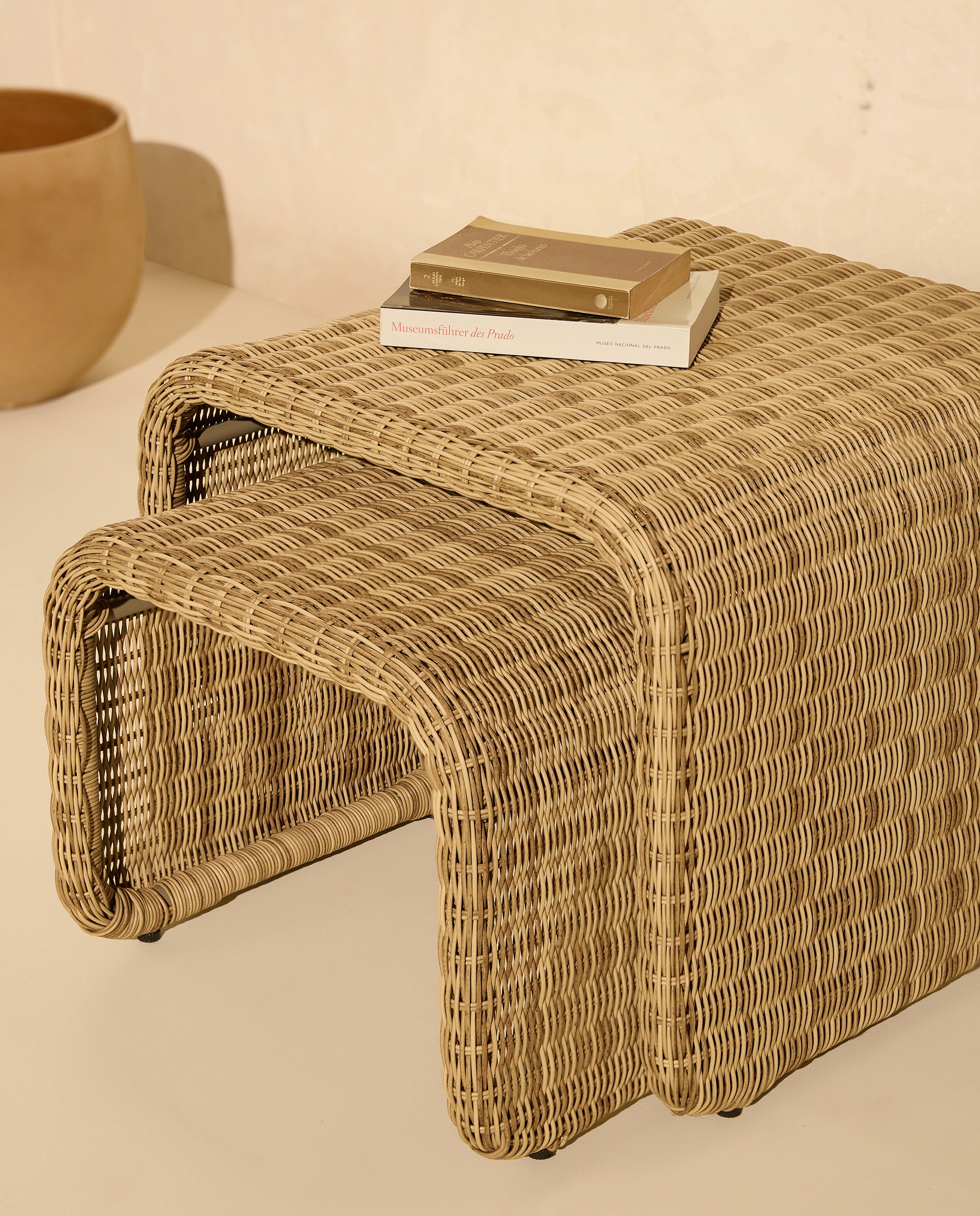 Imagem 0 de Conjunto de 2 mesas auxiliares de jardim Amsterdam