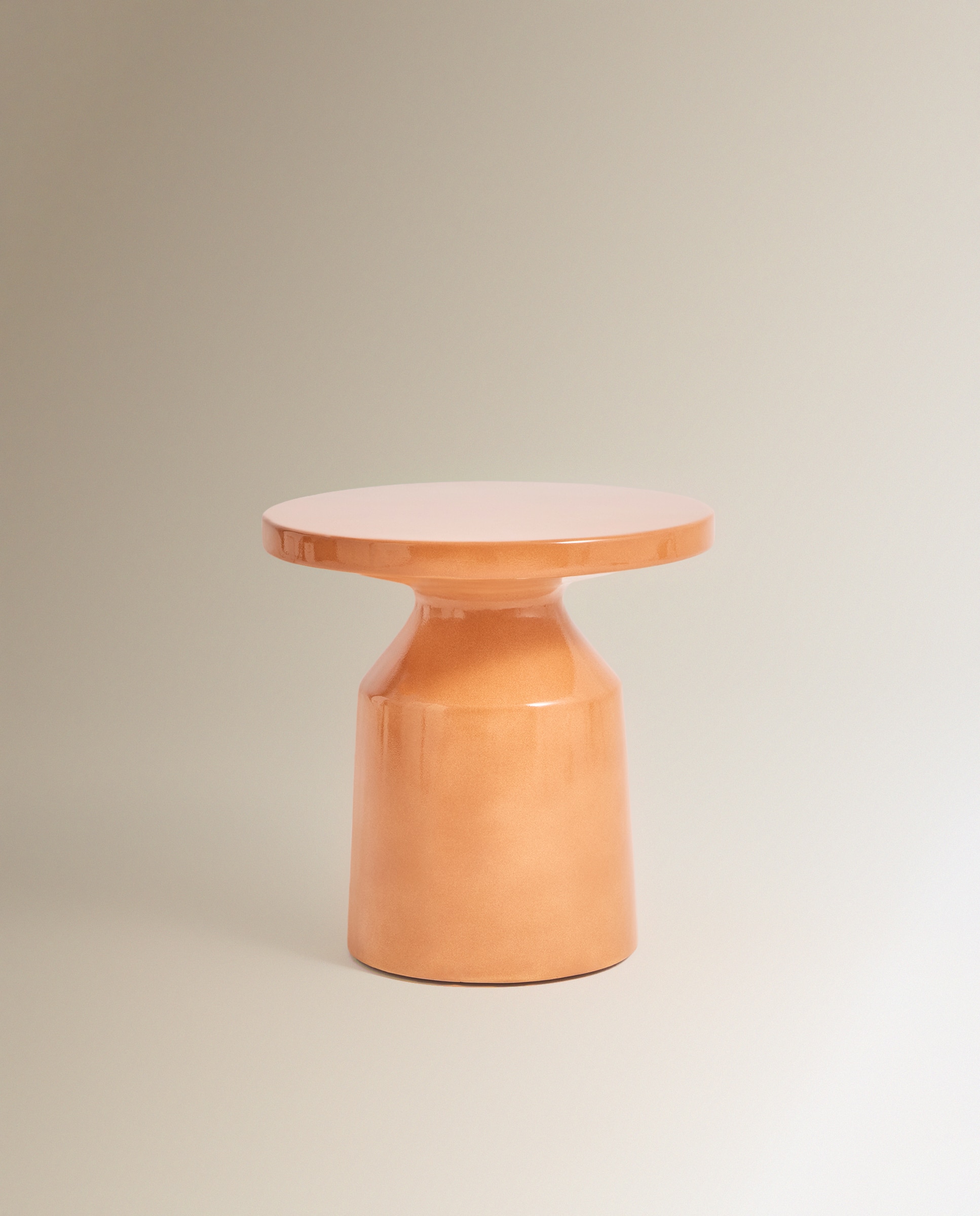 Mesa auxiliar de jardín de policemento Positano - Coral Coral-2