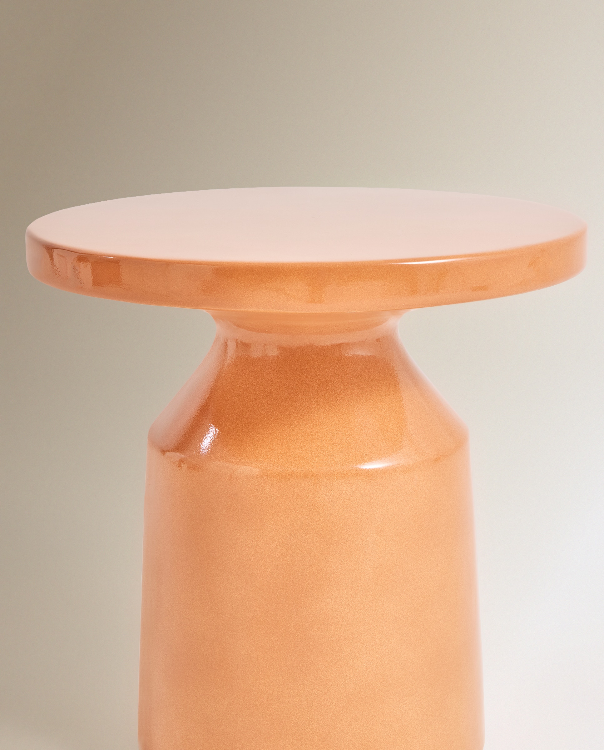 Mesa auxiliar de jardín de policemento Positano - Coral Coral-3
