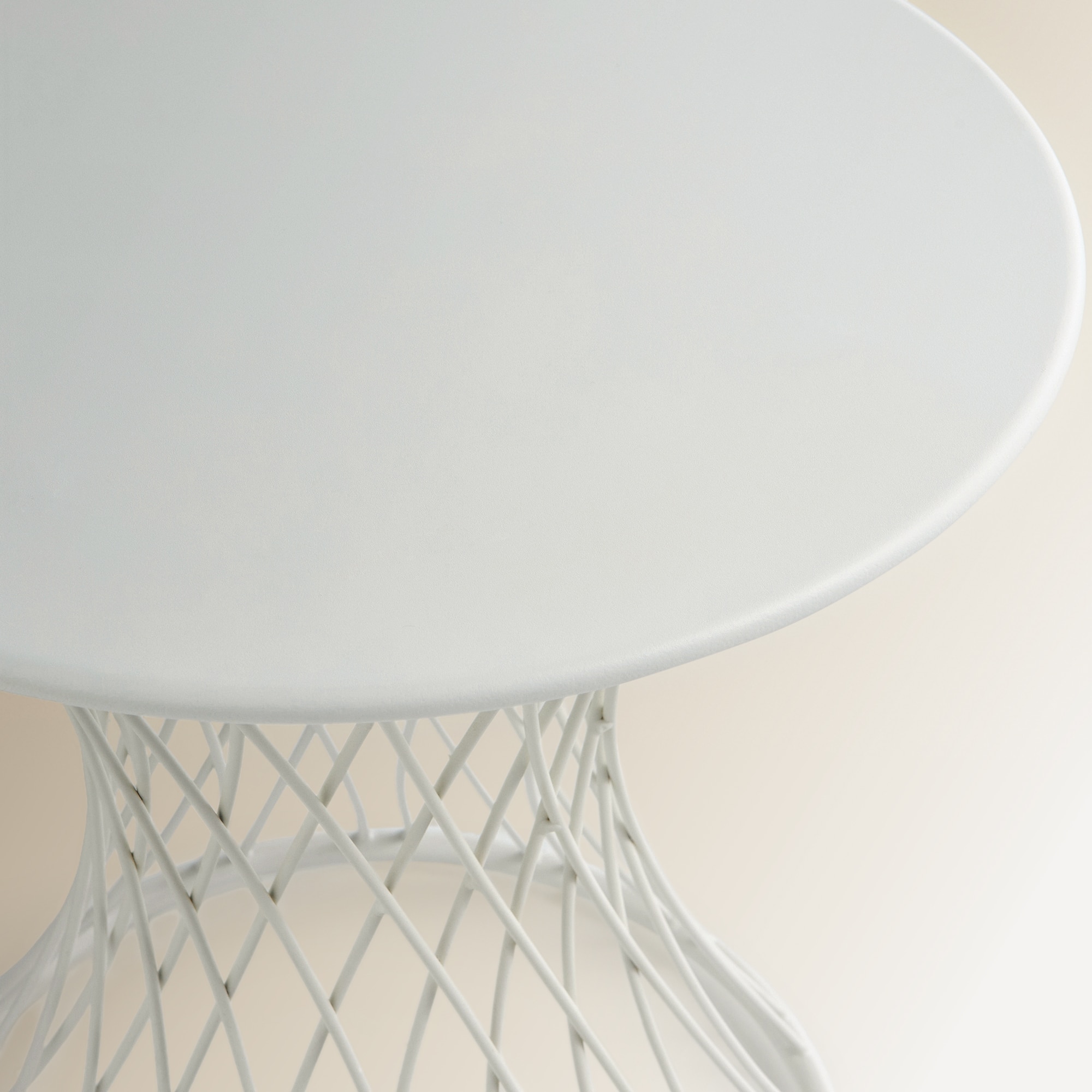 Mesa Auxiliar de Jardim Esmaltada Troia Branco-2