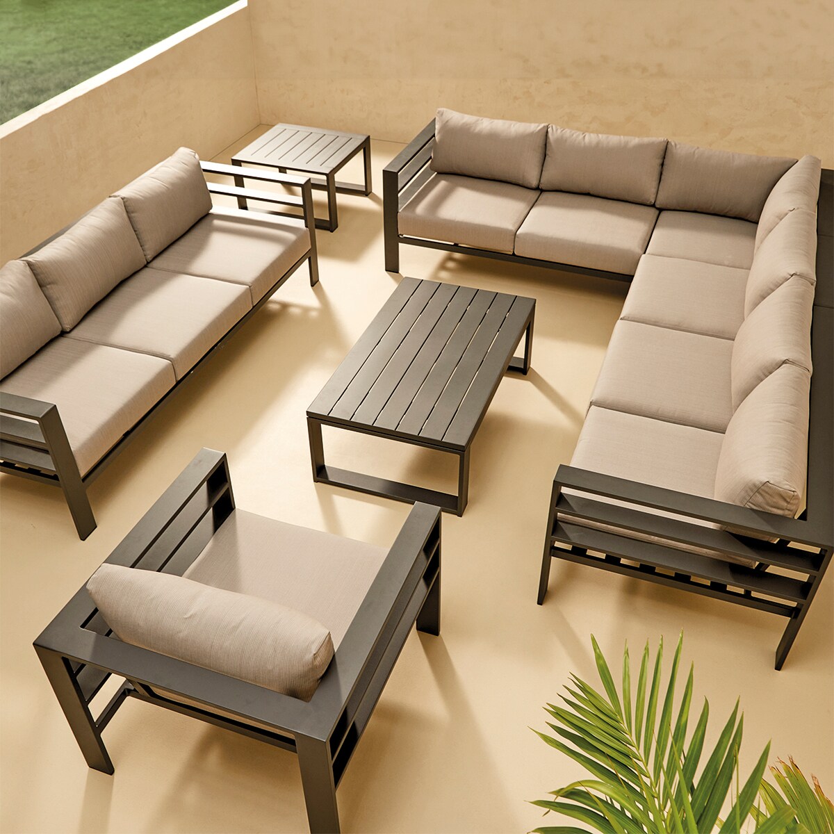 Sofá de jardim de 3 lugares Chicago El Corte Inglés Antracite-7