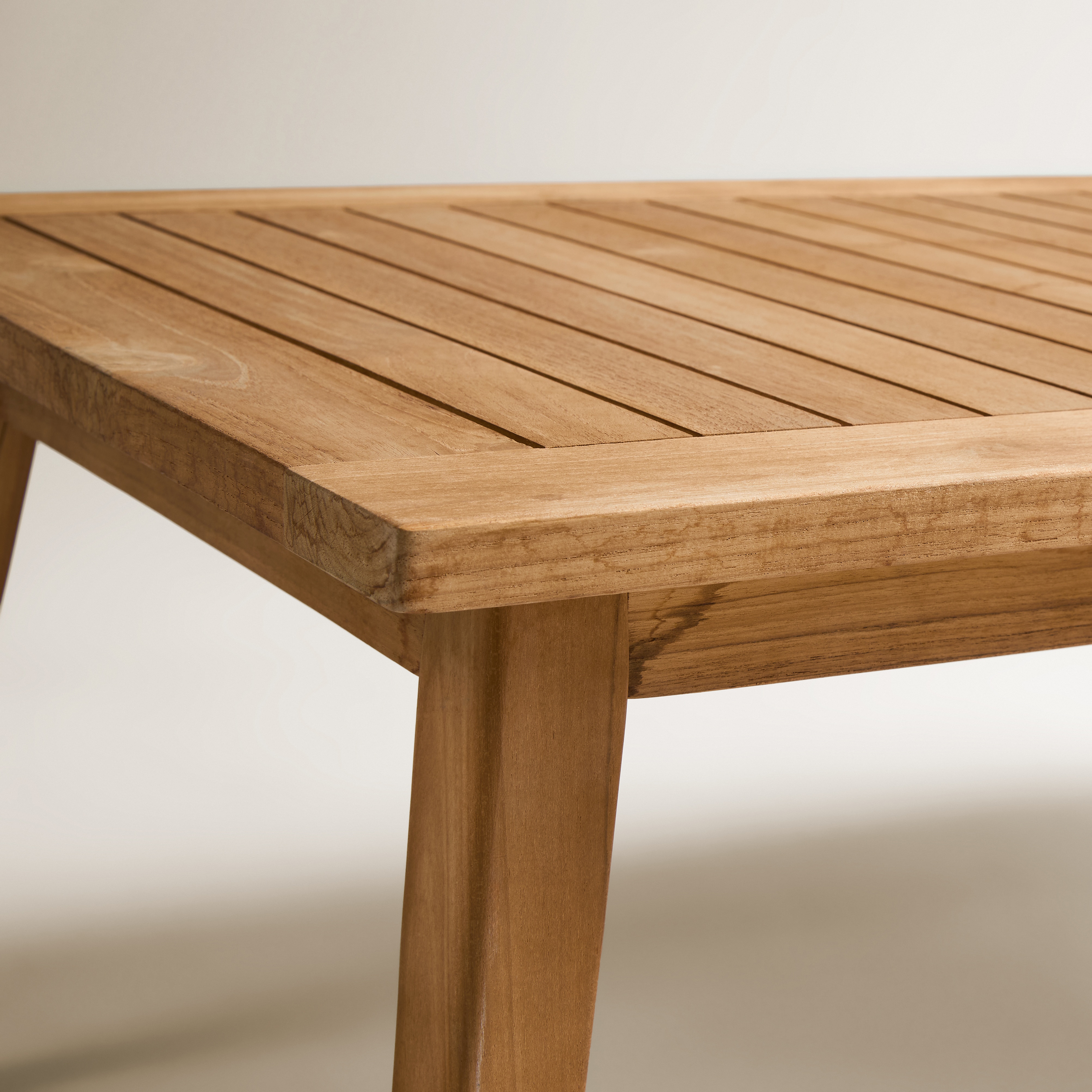 Mesa de Centro de Jardim de Teca Kansas Natural-5