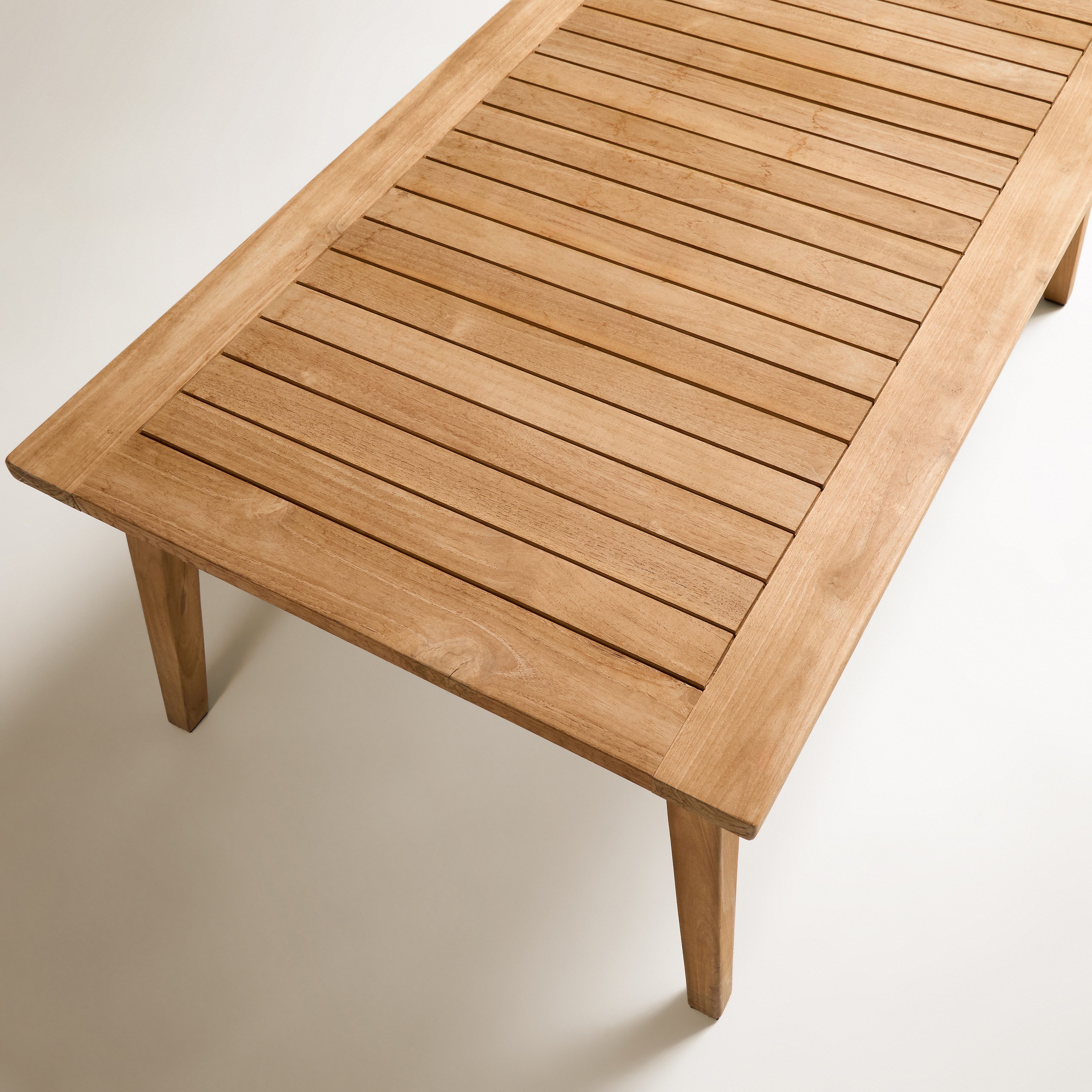 Mesa de Centro de Jardim de Teca Kansas Natural-6